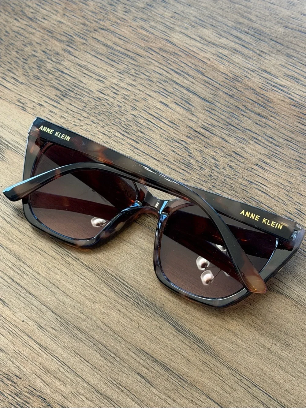 Anne Klein Brown Cat-Eye Sunglasses